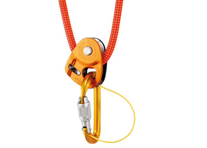 Scripete cu blocare, cu rulment Petzl MCRO TRACTION P53, eficienta 91%, compatibil cu carabinera AMD si WILLIAM [6]