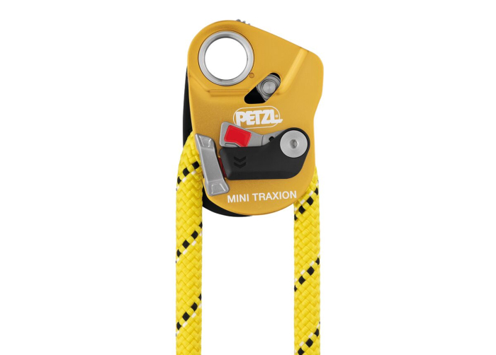 Scripete cu blocare, cu rulment Petzl MINI TRACTION P054Aa00, eficienta 93%, compatibil cu carabinera AMD si WILLIAM [5]
