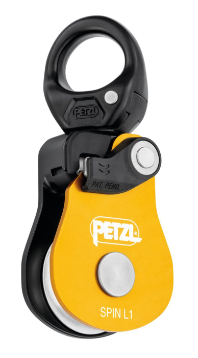 Scripete cu rulment Petzl SPIN L1 P001Ba00, eficienta 95%, cu sistem anti rotatie integrat [1]