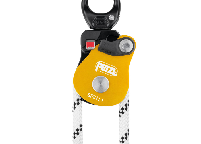Scripete cu rulment Petzl SPIN L1 P001Ba00, eficienta 95%, cu sistem anti rotatie integrat [5]