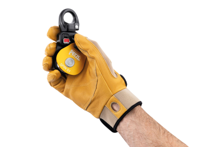 Scripete cu rulment Petzl SPIN S1 P002Aa00, eficienta 91%, cu sistem anti rotatie integrat [2]