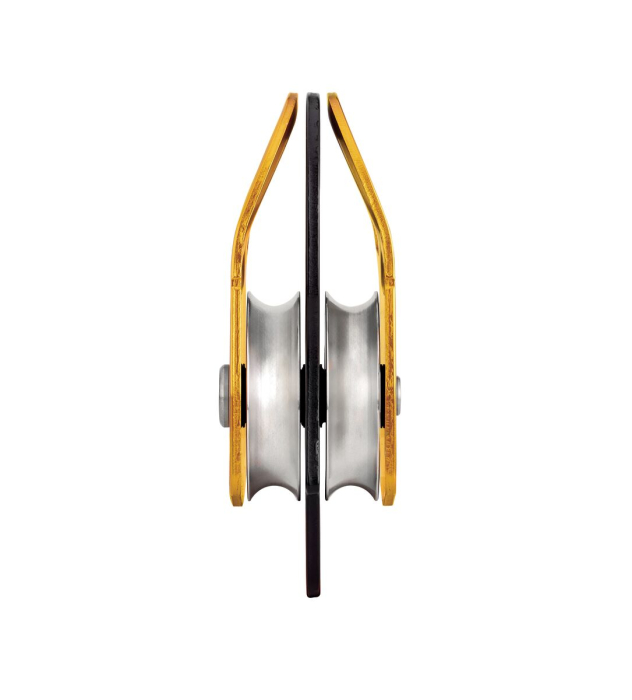 Scripete dublu cu rulment Petzl MINDER L2 P060DA00, eficienta 97%, 436g, compatibil cu carabiniera COOK si AmD [3]