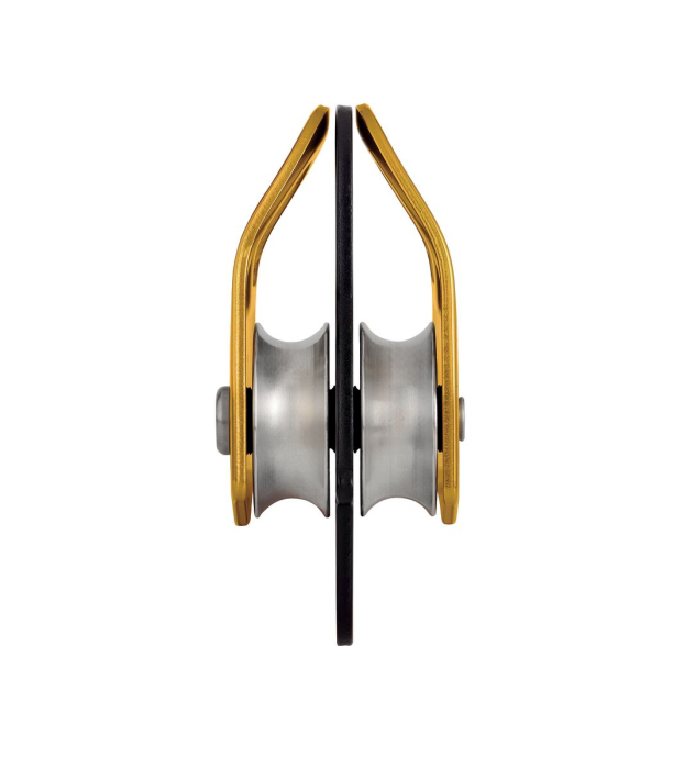 Scripete dublu cu rulment Petzl MINDER S2 P060BA00, eficienta 91%, 123g, compatibil cu carabiniera OK si ATTACHE [3]