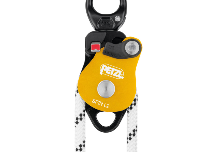Scripete dublu cu rulment Petzl SPIN L2 P001Ca00, eficienta95%, cu sistem anti rotatie integrat [5]