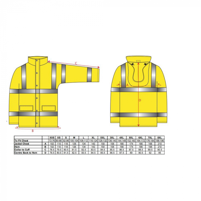 Scurta de iarna reflectorizanta Portwest TRAFFIC S460, 100% poliester, 190 gr/mp [2]