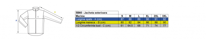 Scurta reflectorizanta vatuita de iarna Renania FINLAND 3IN1, 100% PES Oxford, impermeabila [2]