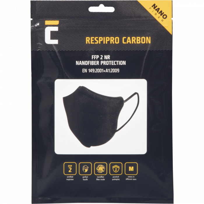 Semimasca de protectie Cerva RESPIPRO CARBON FFP2, carbon activ pentru mirosuri neplacute, 3buc [2]