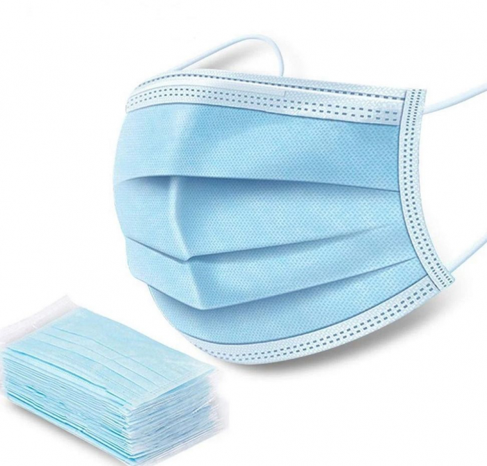 Set 50 bucati - semi masca faciala de uz medical tip I ROGLOBAL, bfe>95%, EN 14683 [6]