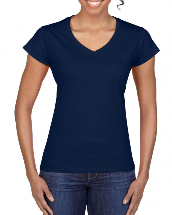 Tricou clasic dama Gildan GIL64V00 SOFTSTYLE, 100% bumbac, 153 gr/mp [1]
