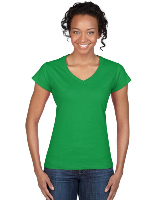 Tricou clasic dama Gildan GIL64V00 SOFTSTYLE, 100% bumbac, 153 gr/mp [1]
