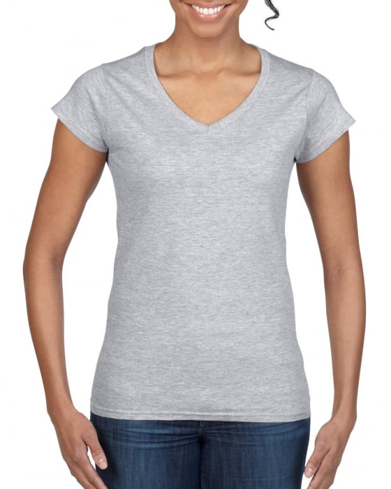 Tricou clasic dama Gildan GIL64V00 SOFTSTYLE, 100% bumbac, 153 gr/mp [1]
