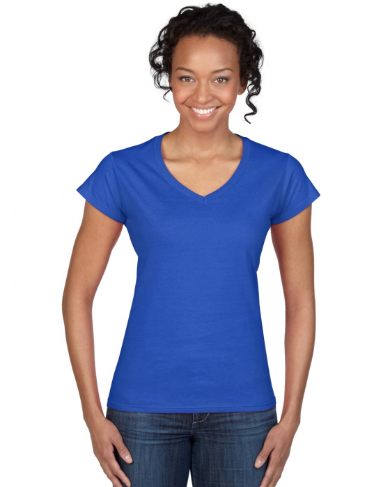 Tricou clasic dama Gildan GIL64V00 SOFTSTYLE, 100% bumbac, 153 gr/mp [1]
