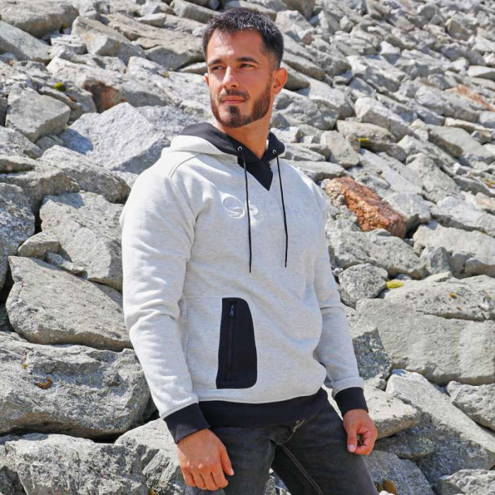 Hanorac cu gluga Stenso 3D PRINT, 60% bumbac, 40% poliester, 300 gr/mp [2]