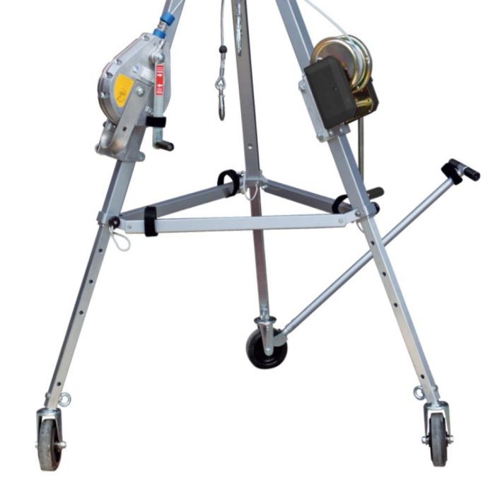 Trepied mobil Ikar DB-A3R, 28 kg, max. 2 pers, max. 300 kg, deschidere 110-170 cm, compatibil cu troliu IKLW , PLW si opritor de cadere HRA - Ikar GmbH [2]