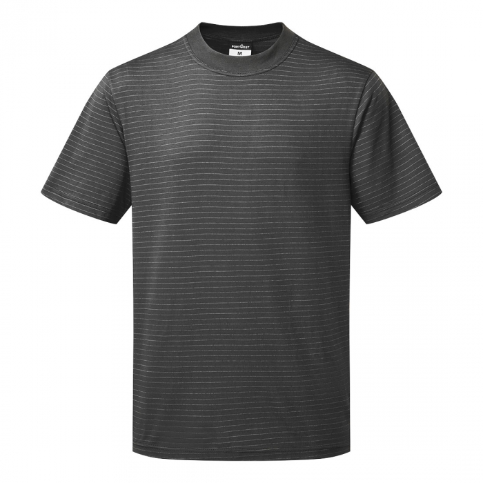 Tricou clasic antistatic Portwest AS20 ESD, 96% bumbac, 4% fibra carbon, 195g [1]