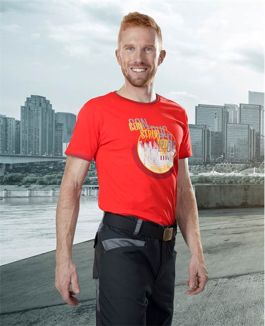 Tricou clasic Ardon CONSTRUCT, 95% bumbac - 5% elastan, 180 gr/mp [2]