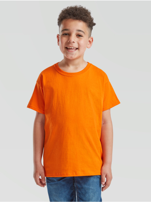 Tricou clasic cu maneca scurta pentru copii Fruit of the Loom KIDS VALUEWEIGHT T, 100% bumbac, 165 gr/mp [19]