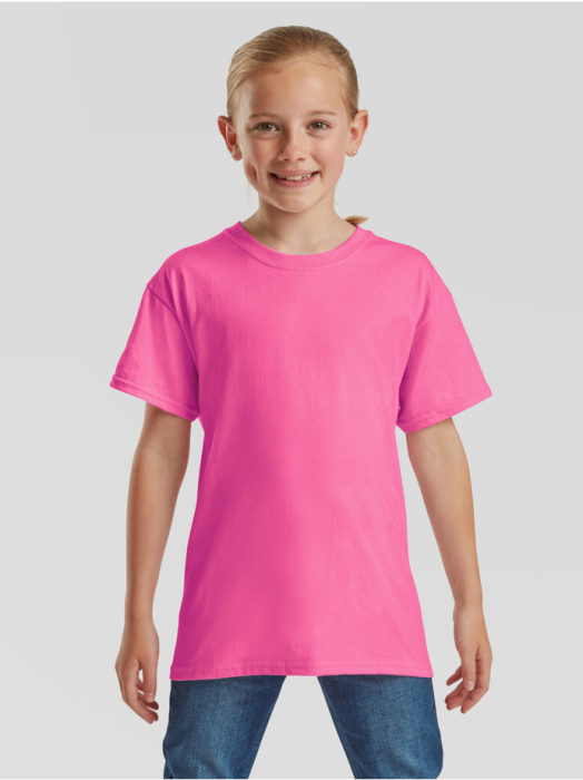Tricou clasic cu maneca scurta pentru copii Fruit of the Loom KIDS VALUEWEIGHT T, 100% bumbac, 165 gr/mp [7]