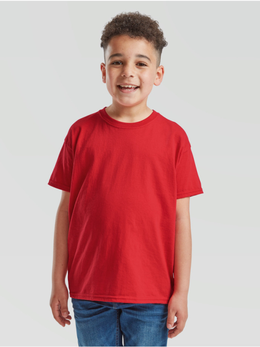 Tricou clasic cu maneca scurta pentru copii Fruit of the Loom KIDS VALUEWEIGHT T, 100% bumbac, 165 gr/mp [14]