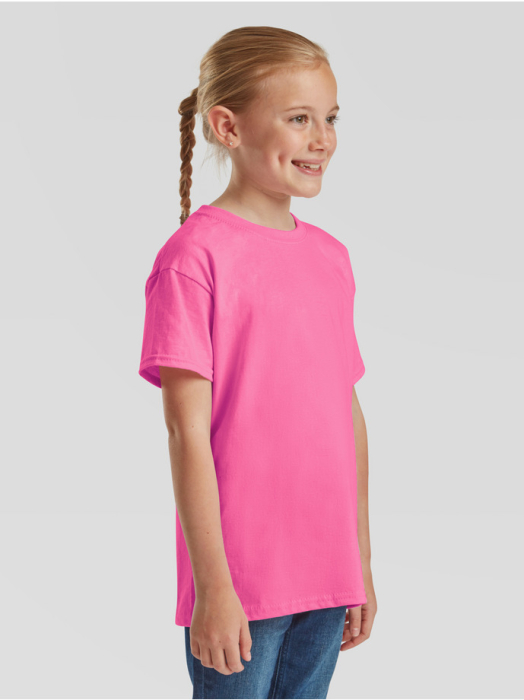 Tricou clasic cu maneca scurta pentru copii Fruit of the Loom KIDS VALUEWEIGHT T, 100% bumbac, 165 gr/mp [6]