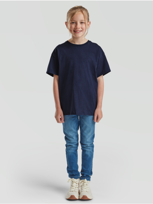 Tricou clasic cu maneca scurta pentru copii Fruit of the Loom KIDS VALUEWEIGHT T, 100% bumbac, 165 gr/mp [2]