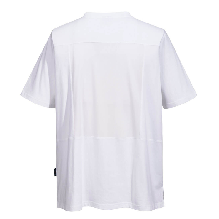 Tricou clasic cu maneca scurta Portwest C195 CHEF MeshAir, 100% bumbac, 195 gr/mp [4]