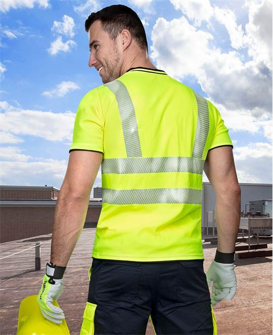 Tricou clasic reflectorizant Ardon SIGNAL, bumbac 55% - poliester 45%, 150 gr/mp [3]