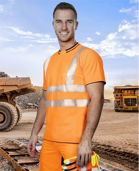 Tricou clasic reflectorizant Ardon SIGNAL, bumbac 55% - poliester 45%, 150 gr/mp [2]