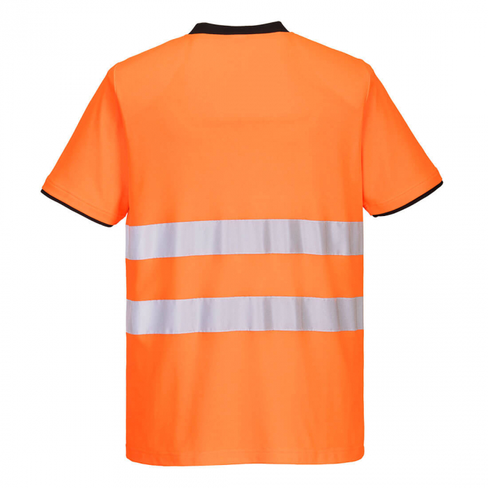 Tricou clasic reflectorizant Portwest PW213, 55% bumbac, 45% poliester, 144 gr/mp [2]