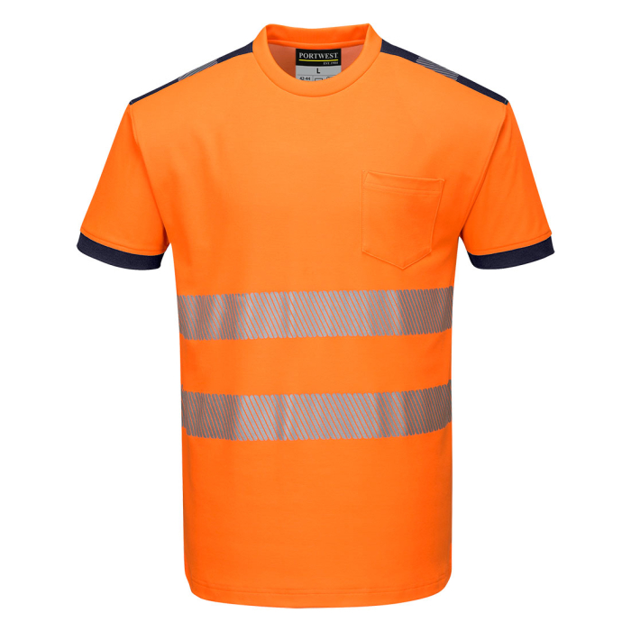 Tricou clasic reflectorizant Portwest T181 PW3, 55% bumbac, 45% poliester, 175g [5]
