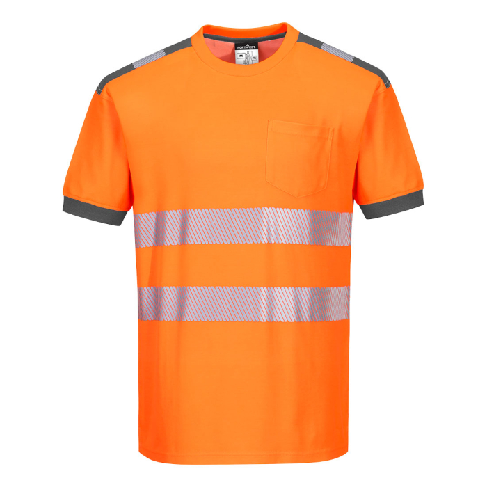 Tricou clasic reflectorizant Portwest T181 PW3, 55% bumbac, 45% poliester, 175g [3]