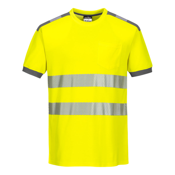 Tricou clasic reflectorizant Portwest T181 PW3, 55% bumbac, 45% poliester, 175g [11]