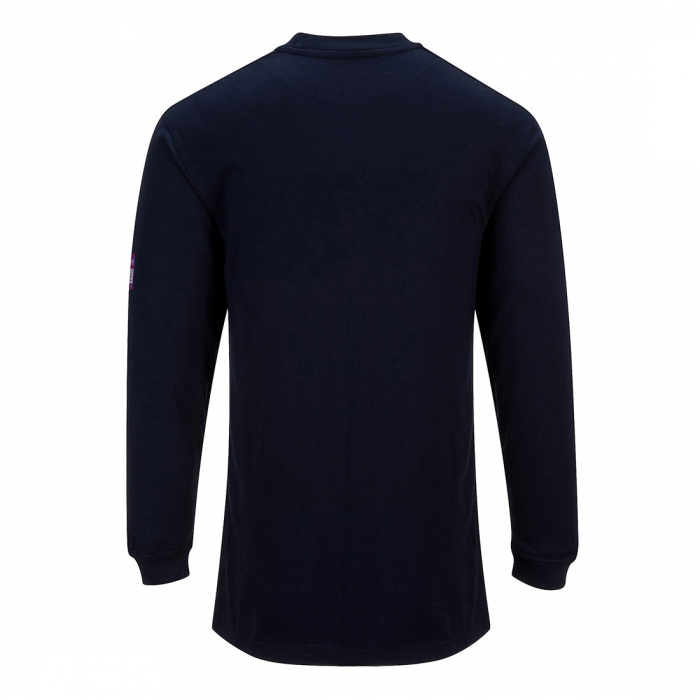 Tricou clasic cu maneca lunga ignifug Portwest FR11, antistatic, 60% modacrilic, 39% Bumbac, 1% fibra carbon, 200 gr/mp [2]
