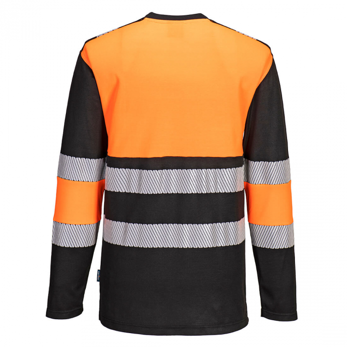 Tricou cu maneca lunga reflectorizant Portwest PW312, 55% bumbac, 45% poliester, 175 gr/mp [2]