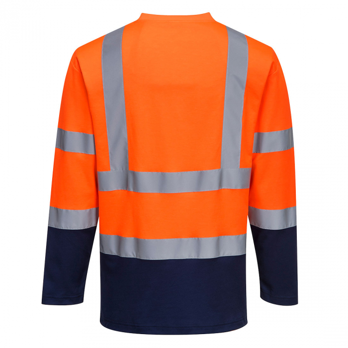 Tricou cu maneca lunga reflectorizant Portwest S280, 55% bumbac, 45% poliester, 175 gr/mp [2]