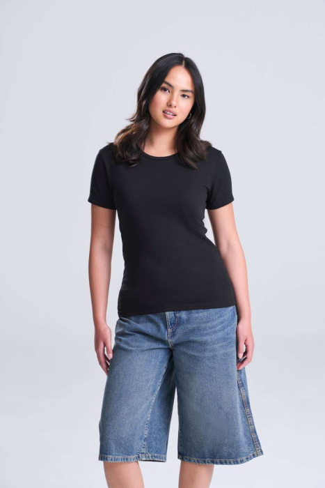 Tricou cu maneca scurta dama Just Ts WOMEN'S TRI-BLEND, 50% poliester, 25% vascoza, 25% bumbac, 160 g/mp [2]