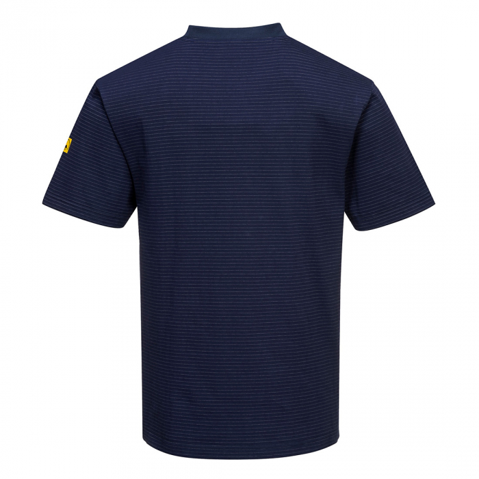 Tricou clasic antistatic Portwest AS20 ESD, 96% bumbac, 4% fibra carbon, 195g [3]