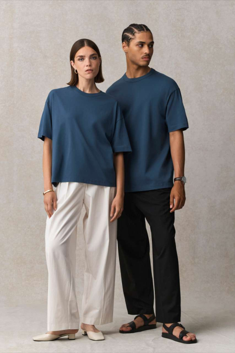Tricou OVERSIZED cu maneca scurta Sol's BOXY MEN, 100% bumbac organic, 180 g/mp [3]