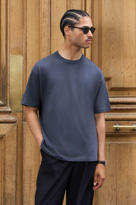 Tricou OVERSIZED cu maneca scurta Sol's BOXY MEN, 100% bumbac organic, 180 g/mp [4]