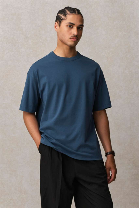 Tricou OVERSIZED cu maneca scurta Sol's BOXY MEN, 100% bumbac organic, 180 g/mp [2]
