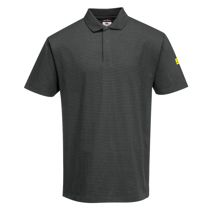 Tricou polo antistatic Portwest AS21 ESD, 96% bumbac, 4% fibra carbon, 195g [1]
