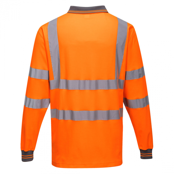 Tricou polo cu maneca lunga reflectorizant Portwest COTTON CONFORT S271, 55% bumbac, 45% poliester, 175 gr/mp [3]