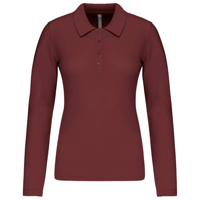 Tricou polo cu maneca lunga dama Kariban KA257 PIQUÉ, 100% bumbac, 180 gr/mp [7]