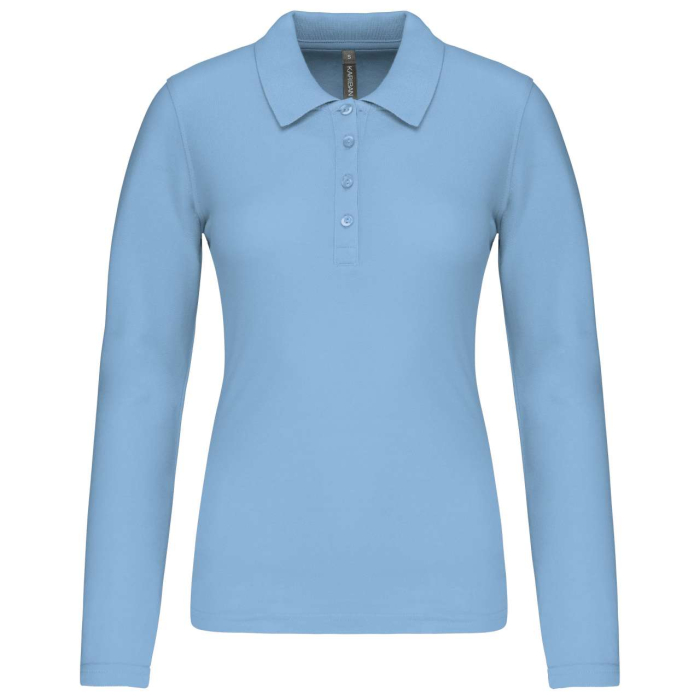 Tricou polo cu maneca lunga dama Kariban KA257 PIQUÉ, 100% bumbac, 180 gr/mp [1]