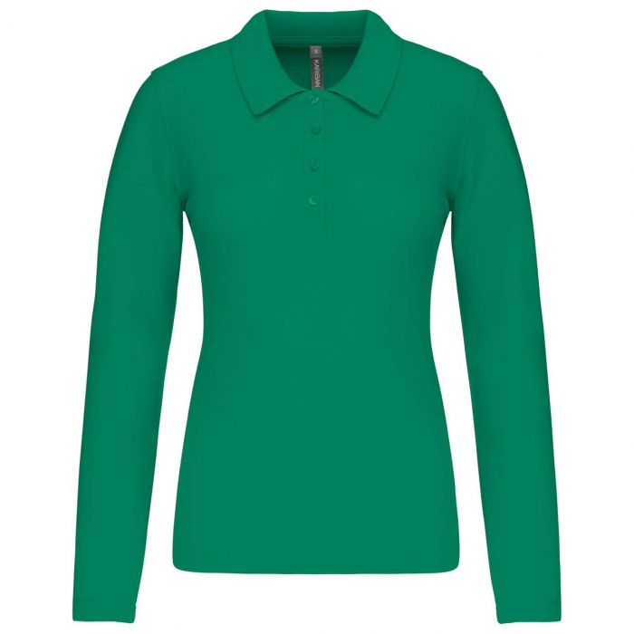 Tricou polo cu maneca lunga dama Kariban KA257 PIQUÉ, 100% bumbac, 180 gr/mp [1]