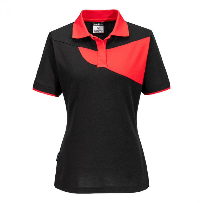 Tricou polo dama Portwest PW219, 55% bumbac, 45% poliester, 144 gr/mp [1]