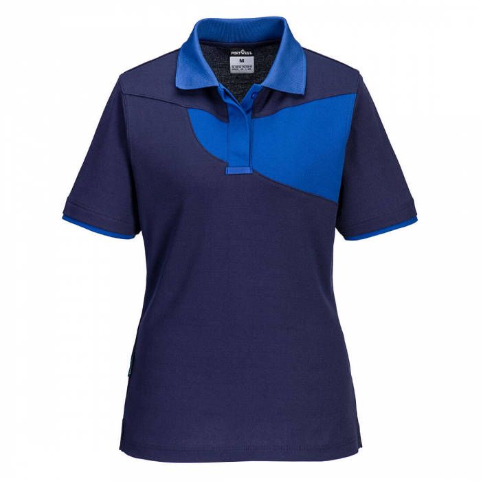 Tricou polo dama Portwest PW219, 55% bumbac, 45% poliester, 144 gr/mp [1]
