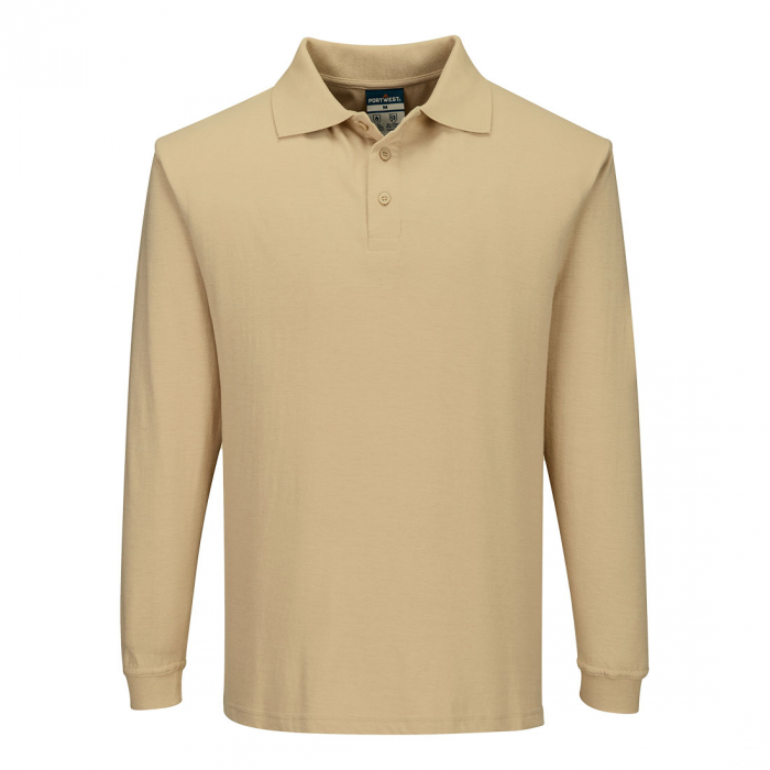 Tricou polo de protectie ignifuga Portwest FLAME RESISTANT FR10, 60% modacrilic, 39% bumbac, 1% fibra carbon, 200 gr/mp [1]