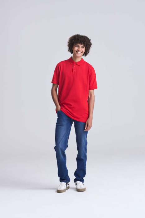 Tricou polo lung Just Polos THE 100, 100% bumbac, 180 g/mp [7]