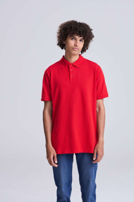 Tricou polo lung Just Polos THE 100, 100% bumbac, 180 g/mp [2]